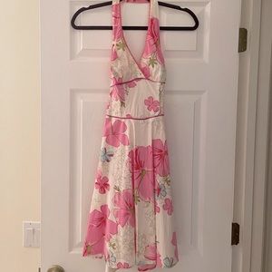 🌸 SUPER CUTE RAMPAGE WHITE & PINK FLORAL DRESS 🌸